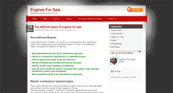 Desktop Screenshot of enginesforsale.co.za